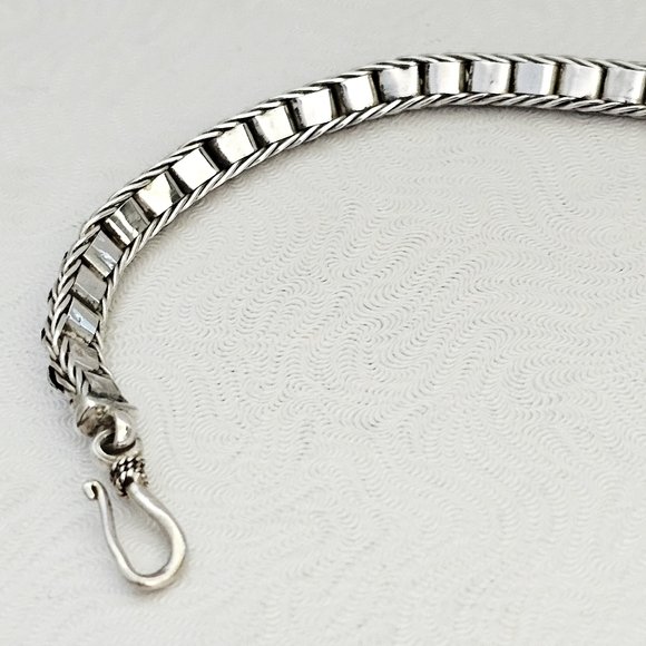 Very Rare Silpada Sterling Silver Interlocking Heart Hook Clasp Bracelet CCB608 - Picture 10 of 16